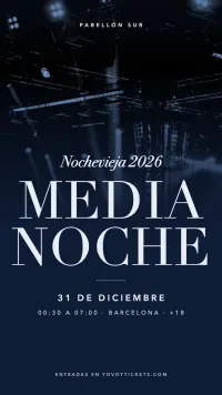 Medianoche, Nochevieja en Pabellón Sur